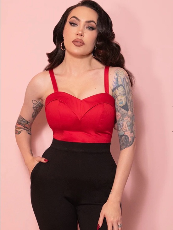 Vixen by Micheline Pitt Tops - Vixen by Michelle Pitt Maneater Top Size S Red